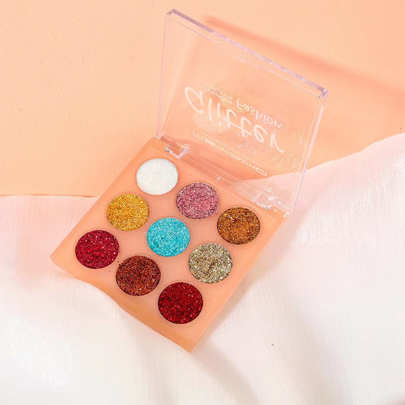 Glitter Eyeshadow Palette Mineral Ultra Shimmer Brightening Long Lasting