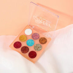 Glitter Eyeshadow Palette Mineral Ultra Shimmer Brightening Long Lasting