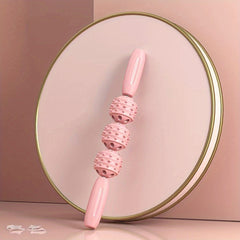 3 Wheels Yoga Stretching Roller Fitness Massage Stick