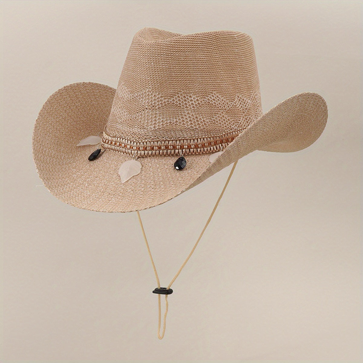 Unisex Sunshade Straw Hat for Summer Beach Travel