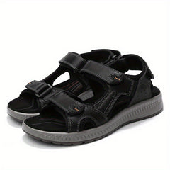 Men's Open Toe Sandals Hook And Loop Non Slip Beach Shoes