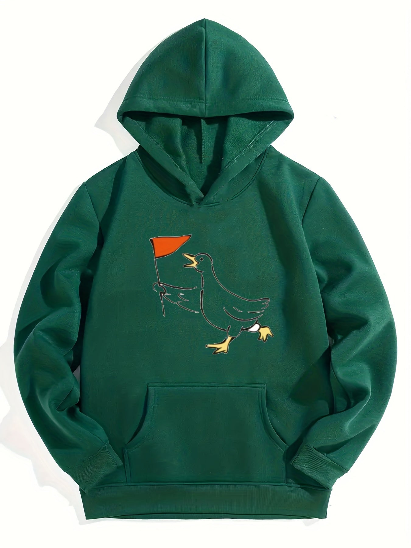 Duck Leader Graphic Hoodie Girls Long Sleeve Sweatshirt