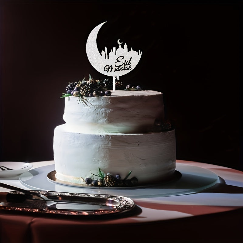 Golden Castle Cake Decoration Insert Moon Castle Birthday Cake Insert
