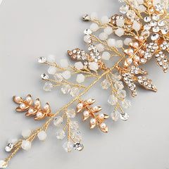Rhinestone & Faux Pearl Hair Band Bridal Headband Vintage Hair Accessory
