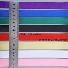 25 Yards Roll Silk Satin Ribbon for DIY Gift Package Bow Making Supplies