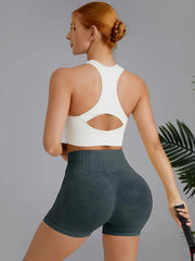High Stretch Yoga Sports Shorts Summer Fitness Workout Gym Shorts