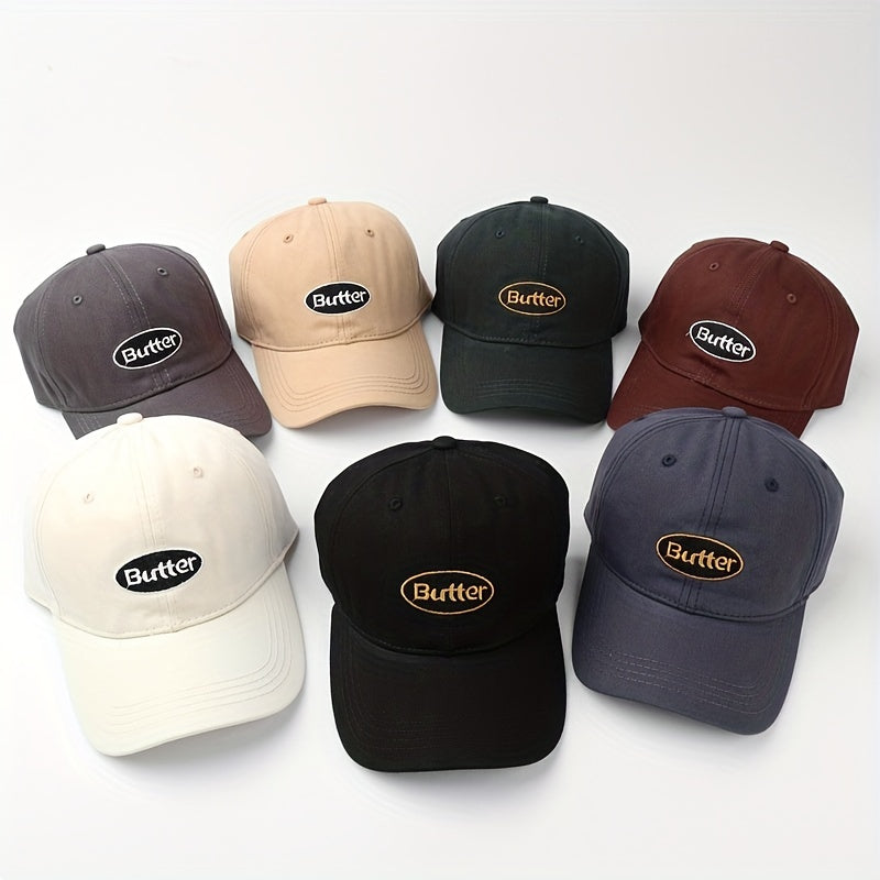 Circle Letter Embroidery Baseball Cap Light Specific Gravity Breathable Sun Hat