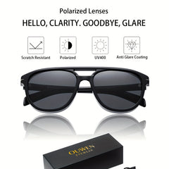 Retro Polarized Aviator Sunglasses For Men Vintage Lightweight