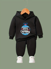 OERYUI Christmas Outfits 2pcs Girls Hoodies Jogger Pants Set