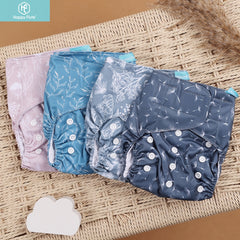 Happyflute 4pcs Cloth Diaper Covers for 3-15kg Baby