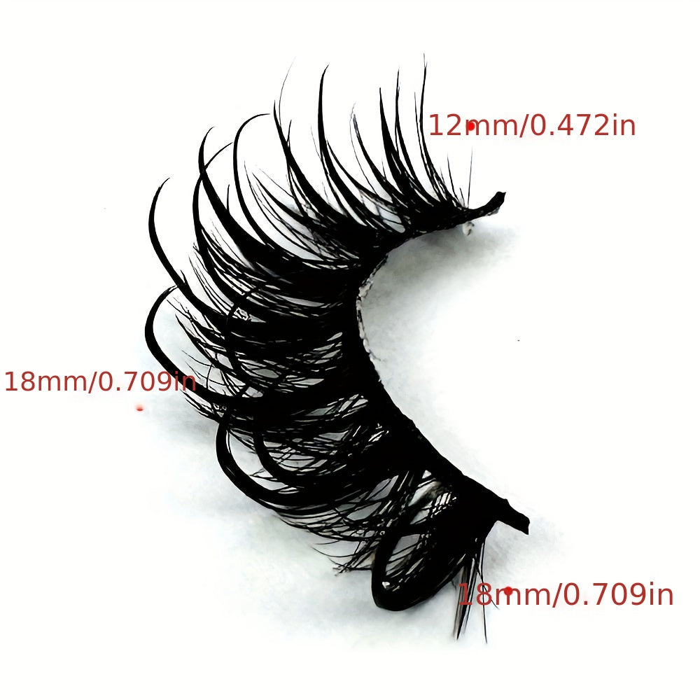7 Pairs 3D Fluffy False Eyelashes Long Thick Natural Curling Extensions