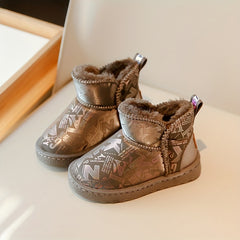 Girls Lightweight Snow Boots Soft Warm Fleece Outdoor Walking Hiking Winter