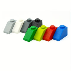 100pcs 2x1 Sloped Roof 45 Building Blocks Compatible with 3040 Bricks