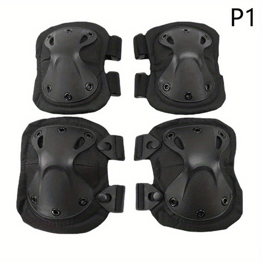 4pcs Outdoor Combat Protective Gear Elbow Knee Pads Set