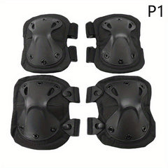 4pcs Outdoor Combat Protective Gear Elbow Knee Pads Set