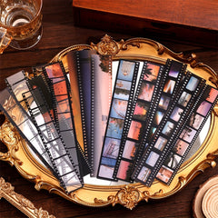 100pcs Movie Theme Scrapbook Kit Retro Film Strip Frames Washi Tapes Memo Pads
