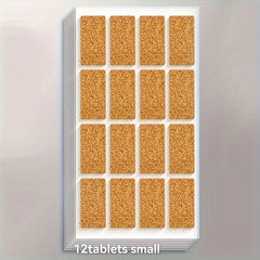 Waterproof Removable Cork Label Stickers Various Sizes Brown Name Label Sticker