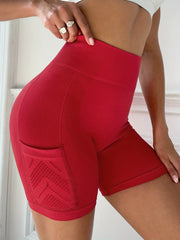 Seamless Yoga Sports Shorts High Waist Biker Shorts Women's Activewear