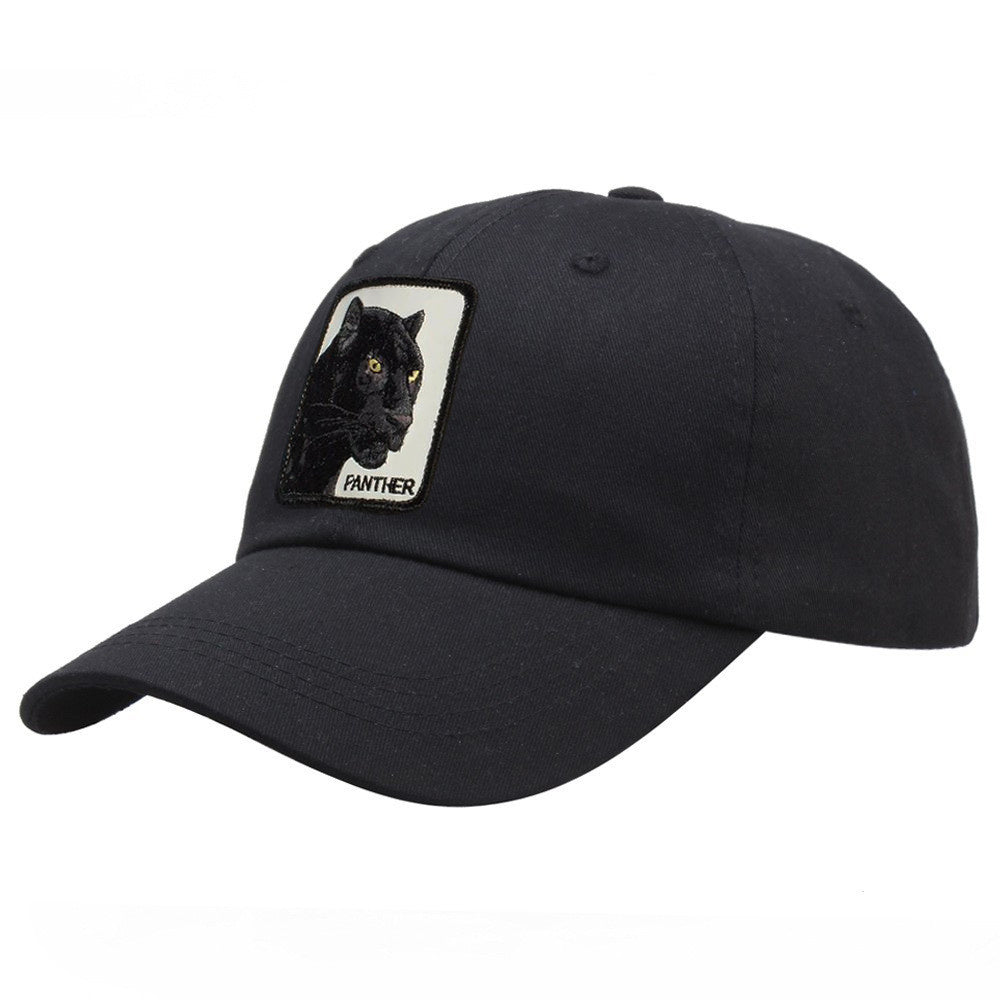 Hip Hop Leopard Embroidered Duck Cap Baseball Cap