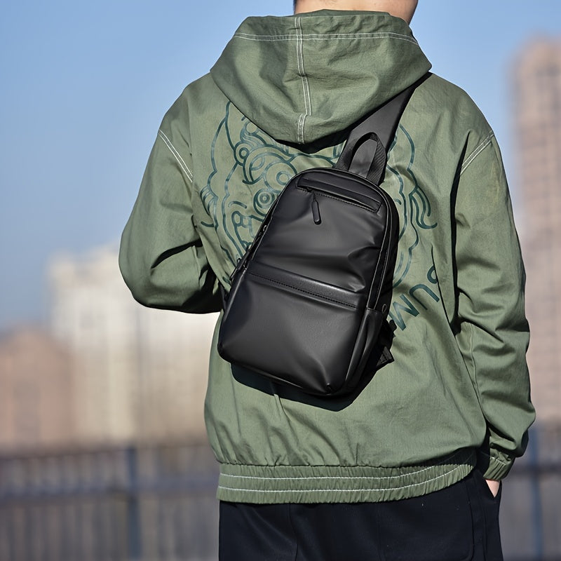 Men's Casual Skin Chest Bag Anti-splash Water Messenger Bag