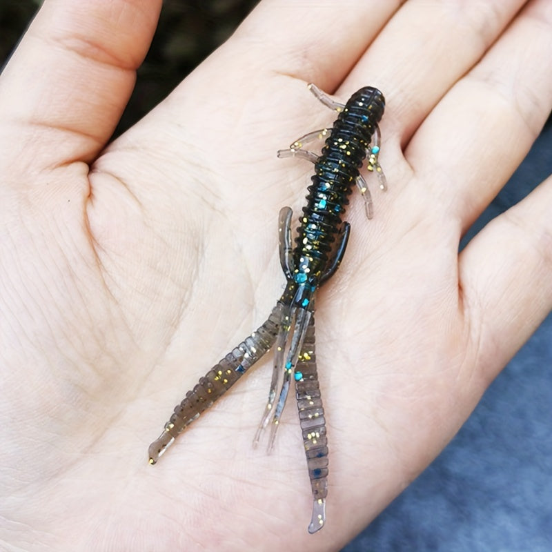 10pcs Soft Bait Artificial Worm Lure Fishing Tackle