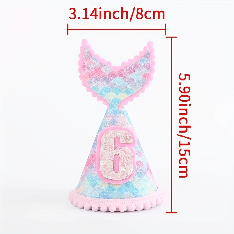 Mermaid Birthday Hats Headwear Party Supplies