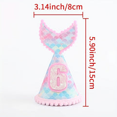 Mermaid Birthday Hats Headwear Party Supplies