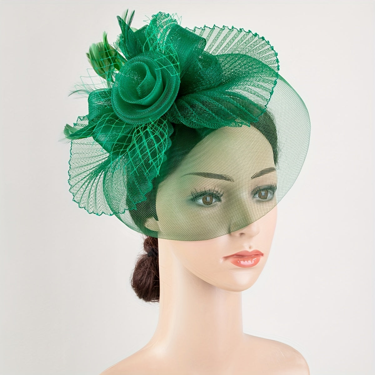 Women Flower Headband Head Piece for Derbyhat