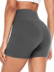 Women's Biker Shorts with Pockets for Running