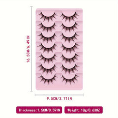 7 Pairs Fluffy & Spiky Mink False Eyelashes for Natural & Dramatic Look