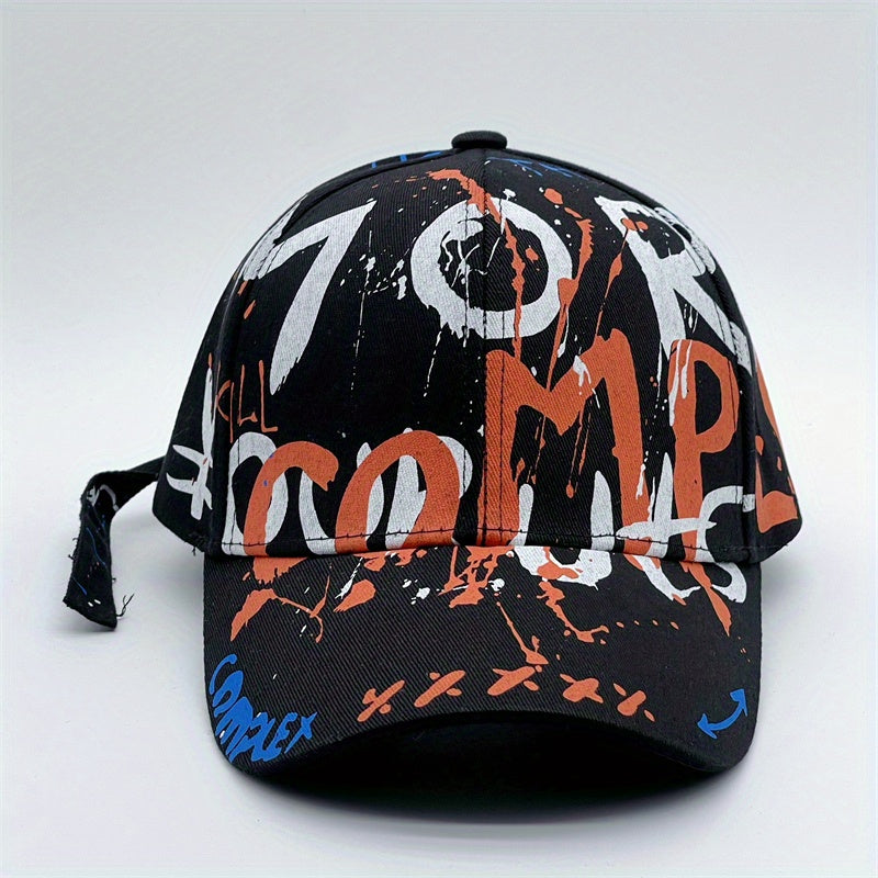 Hip Hop Graffiti Baseball Cap Sunshade Dad Hat Adjustable Couple Sun Hats