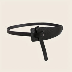 Soft Lychee Pattern Adjustable Girdle Women's Decorative Waistband Dress Belts