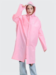 Hooded Waterproof Rain Poncho Full Body Anti Rain Long Raincoat
