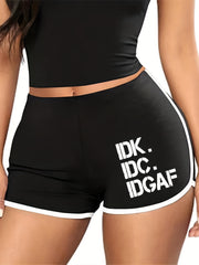 Women's Casual High Rise Skinny Shorts