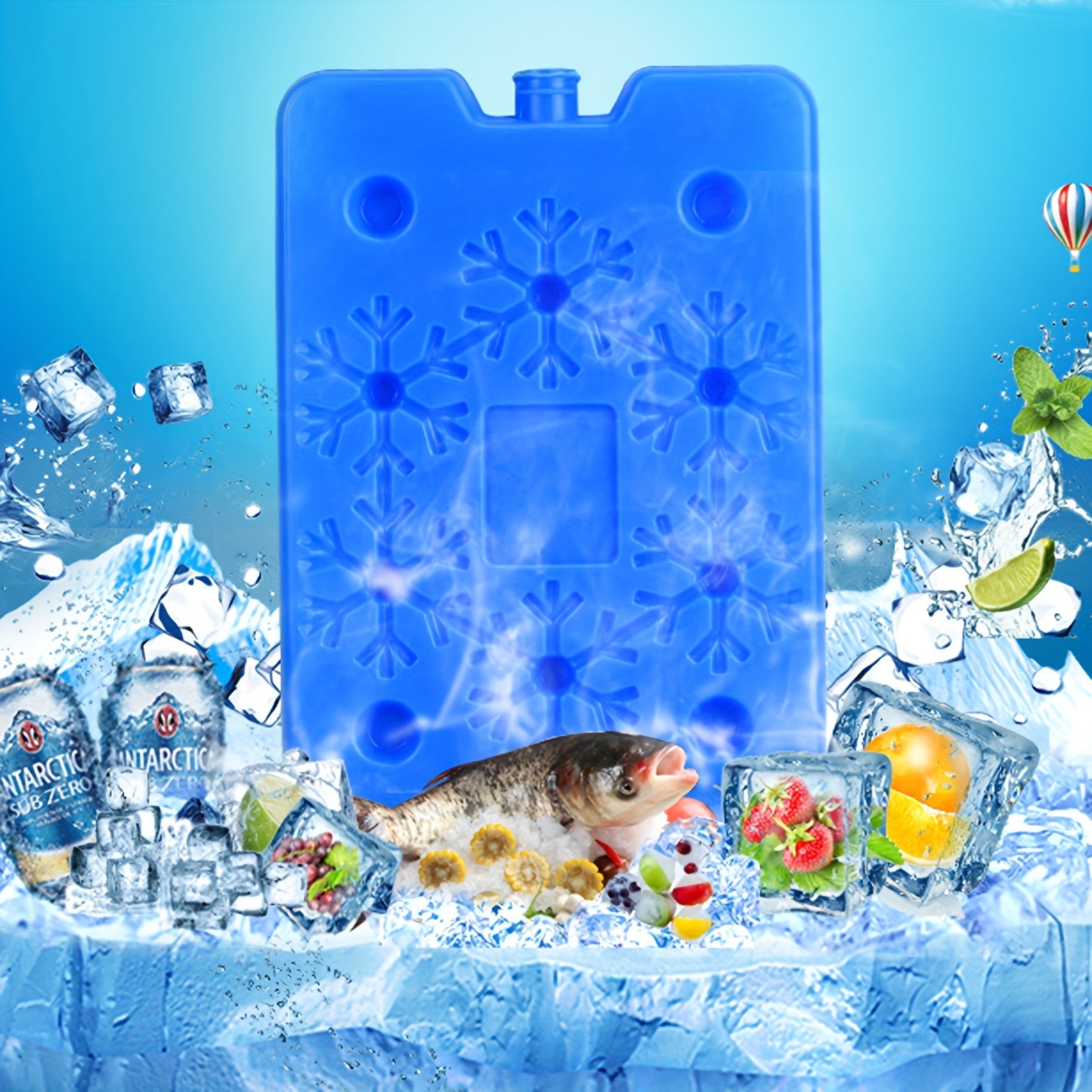 Reusable Insulated Ice Packs for Lunch Boxes Thin Durable Leak Proof