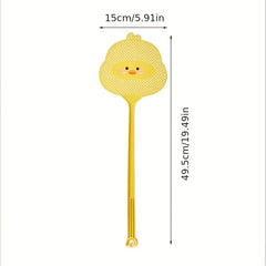 Cartoon Duck Mosquito Killer Swatter Long Handle Thickened Fly Swatter