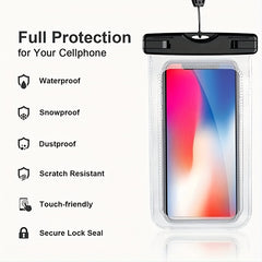 2pcs Waterproof Phone Bag Outdoor Swimming Rafting Beach Camping Drifting