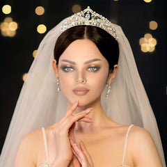 Bridal Rhinestone Crystal Crown Tiara Wedding Hair Accessories