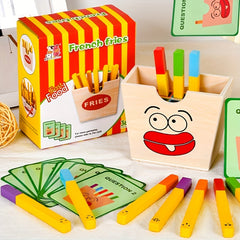 Montessori Wooden Stacking Hamburger Toy