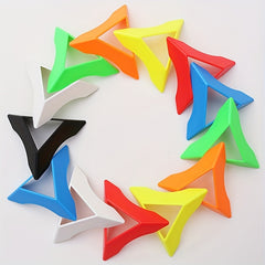 10pcs Puzzle Cube Stands - Colorful Display Holders for Magic Cubes