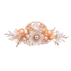 Faux Pearl Crystal Hairpin Earring Set Vintage Wedding Bridal Hair Accessories