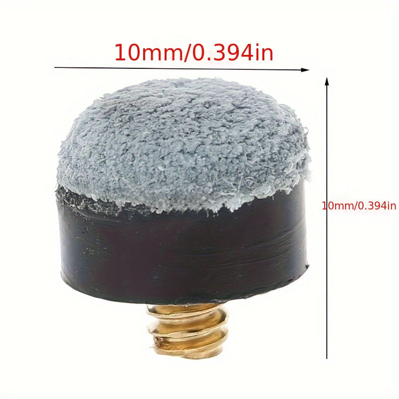 10pcs Screw on Pool Cue Tips Pool Stick Tips Pool Cue Tips Replacement
