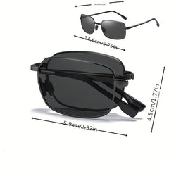 Men's Polarized Square Sunglasses for Holiday Party