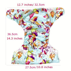 Baby Diaper Print Reusable Pocket Cloth Diaper