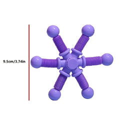 Cheng Rong Colorful Telescopic Gyroscope Toy Spider Deformation Spider
