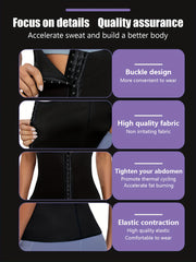 Women's Sleeveless Sauna Suit for Weight Loss and Tummy Control