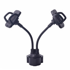 Universal Magnetic Car Cup Holder for 2 Phones 360° Rotation