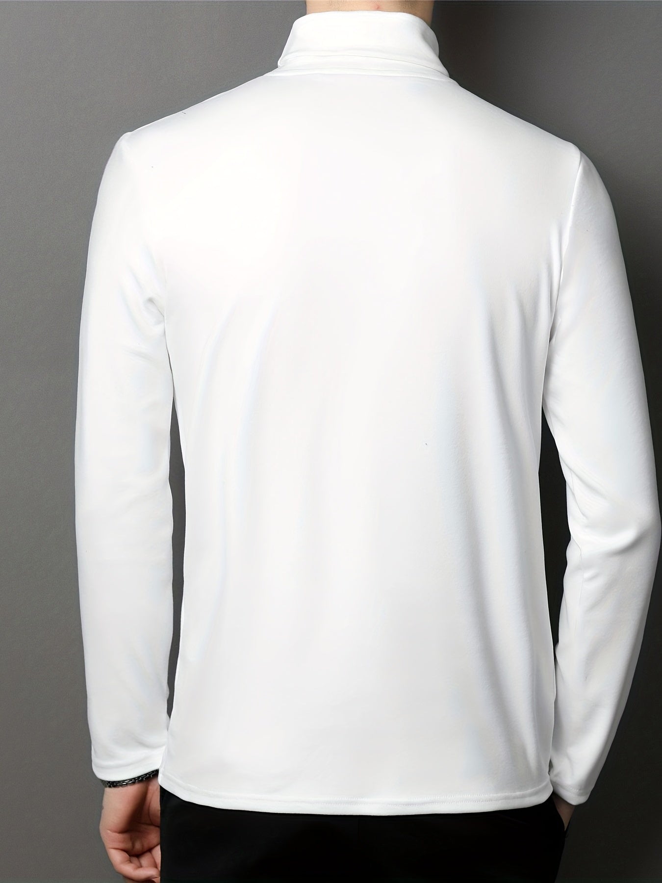 COODRONY Solid Knitted Sweater Men's Warm Turtleneck Pullover For Fall Winter