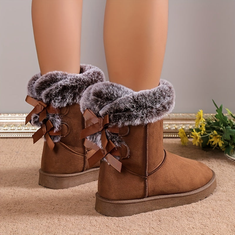 Women's Winter Snow Boots Medium Top Snow Shoes