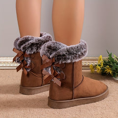 Women's Winter Snow Boots Medium Top Snow Shoes
